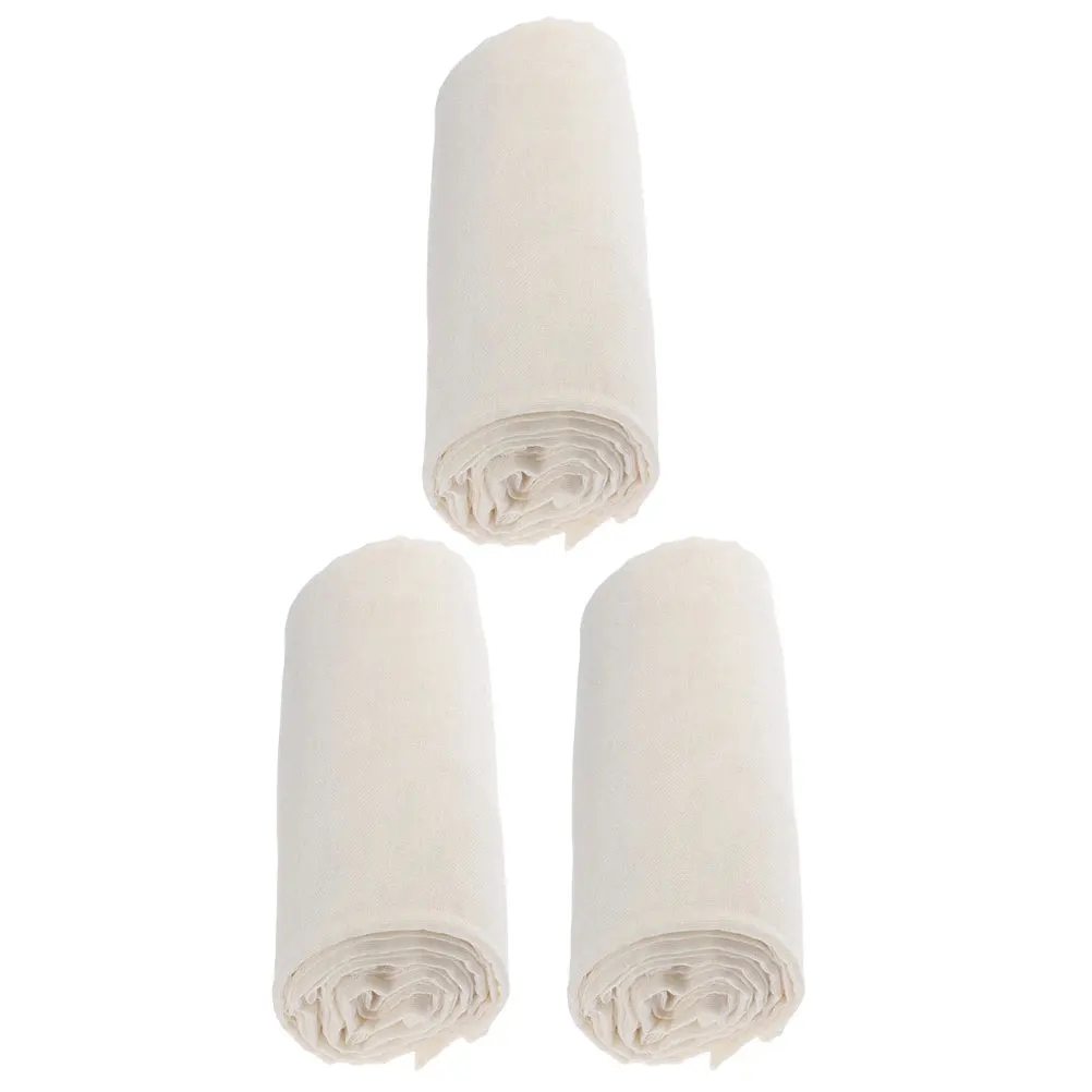 

3pcs Filter Cloth 100x90cm Cotton Cheese Clothes Reusable Kitchen Accessories Tofu Yogurt Straining Cloth Fabric