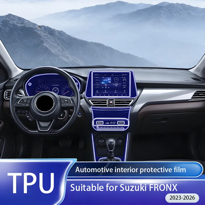 

Fit for Suzuki FRONX 2023-2026 Transparent TPU PPF Film GPS Nav Panel Center Console Anti Scratch Interior Decor Protect Parts