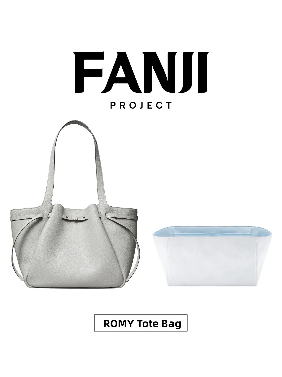 

Vanji Romy Tote Bag Lightweight Waterproof Dupont Paper Inner Storage Bag for Household Organization Pure Color Cubic Sle
