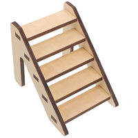 Natural Wood Hamster Ladder Climbing Platform Small Pet Cage Stairs Wooden Toy For Guinea Pig Chinchilla Plaything Durable Safe