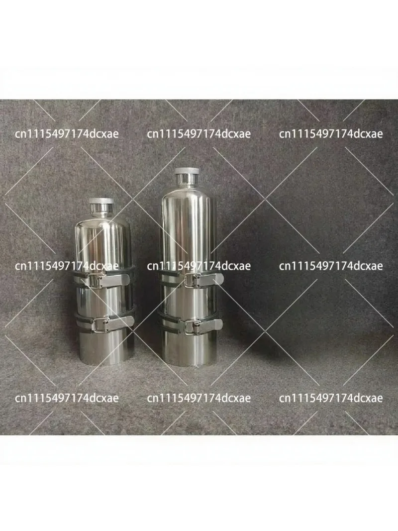 1.1-1.8L 304 Stainless Steel Motorcycle Fuel Tank Retro Outdoor Racing Gas Tank