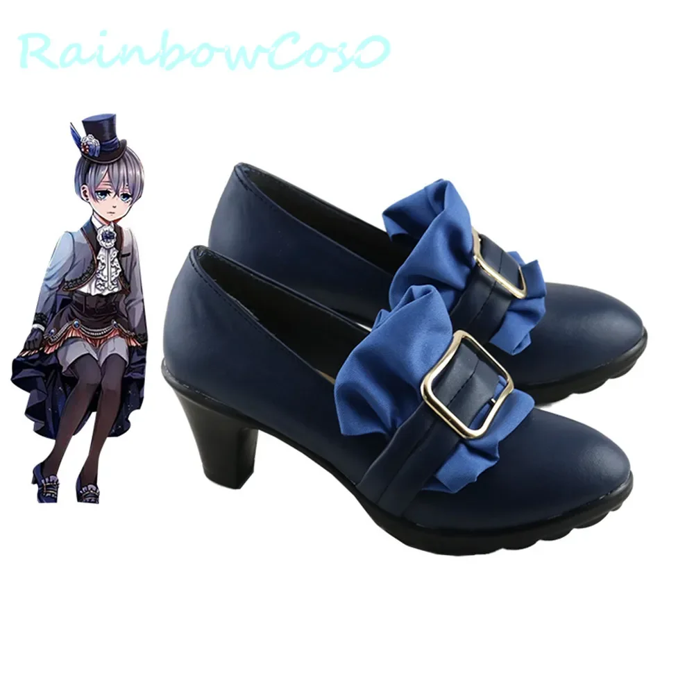 2026 Black Butler Ciel Phantomhive Cosplay Shoes Boots Game Anime Halloween RainbowCos0 W1119