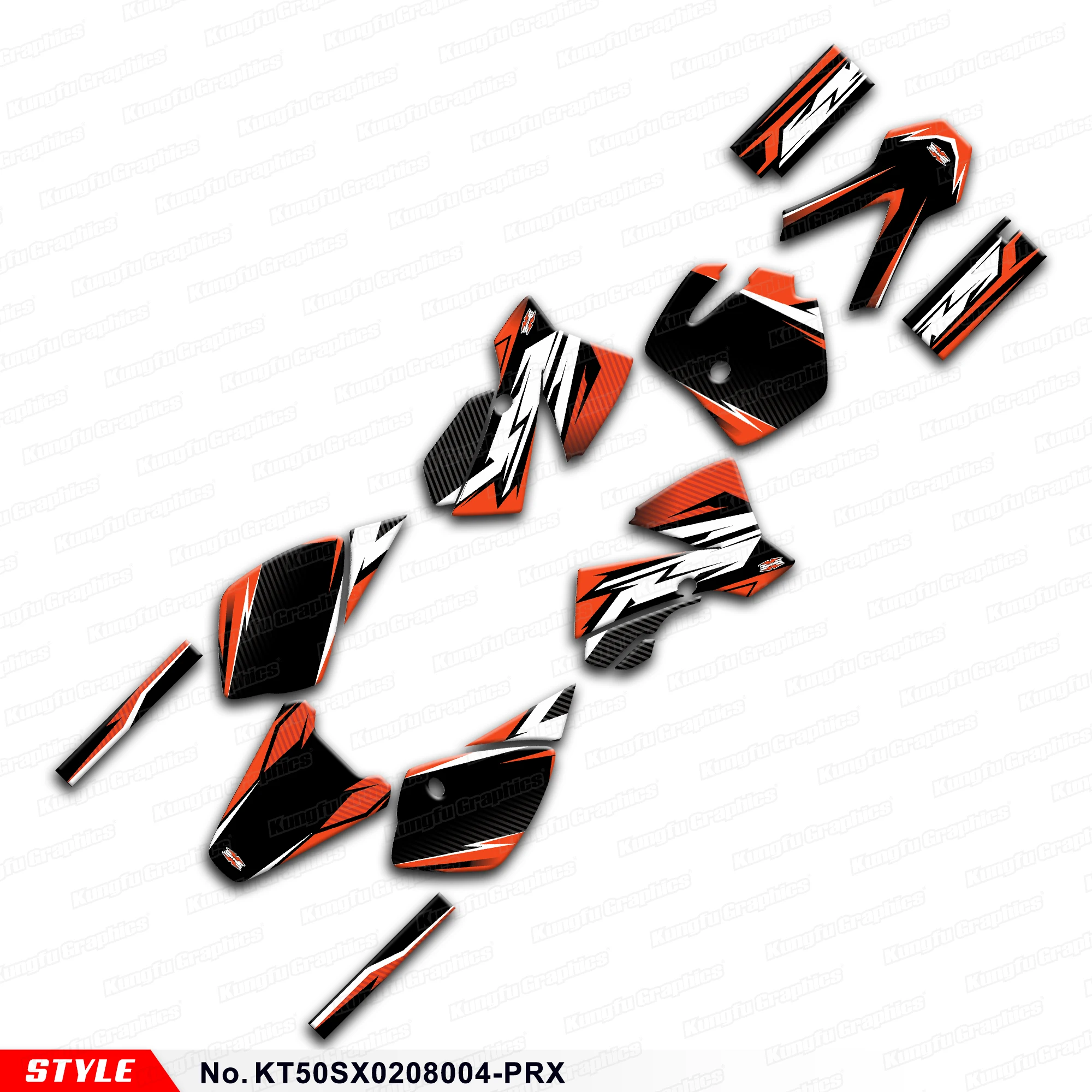 

JY RACING Custom Graphics Adhesive sticker for KTM 50 SX SX50 2002 2003 2004 2005 2006 2007 2008 Shield, KT50SX0208004-PRX