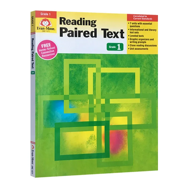 

Evan-Moor Reading Paired Text, Grade 1 Workbook,aged 4 5 6 7, English book 9781613689837