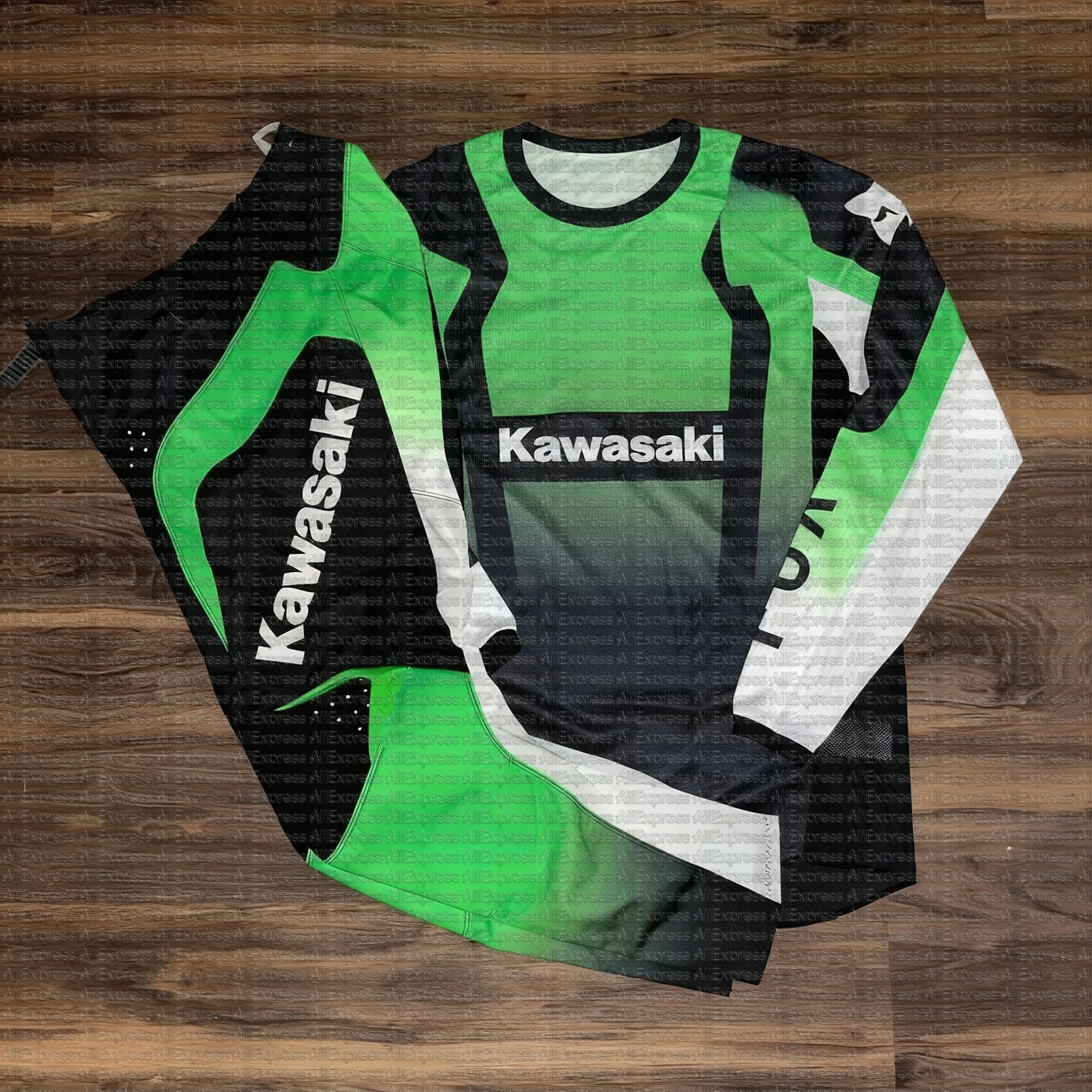 

Motocross Kids Kawasaki Jersey And Pants Set 2025 Youth Off-road Racing Suit Endurance Gear Combination for Active Kids