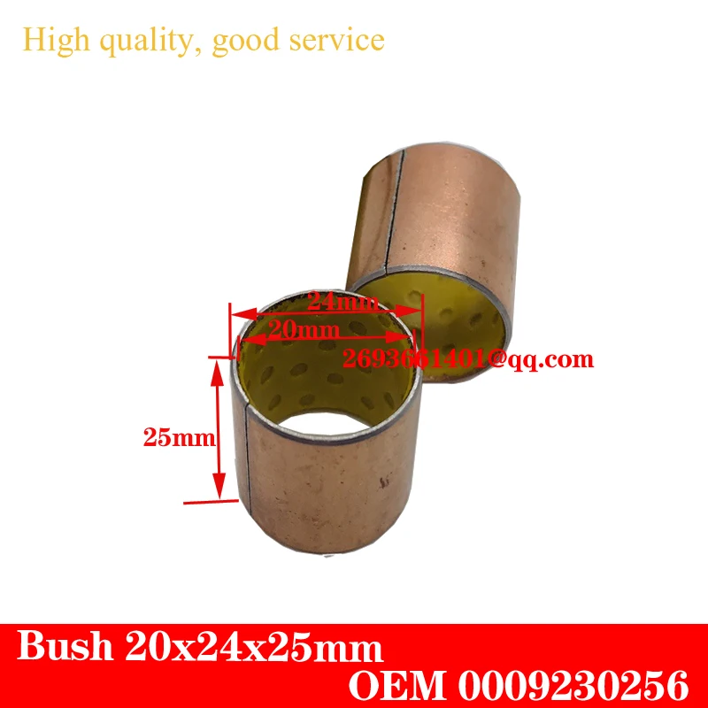 2 PCS Copper Bearing Bush 20x24x25mm For Linde,Spare Parts with OEM 0009230256.