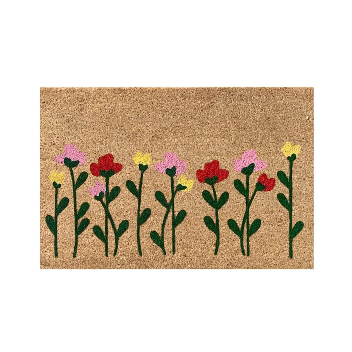 4PCS Summer Doormats Flowers Door Mats Floor Mats Home Indoor Farmhouse Welcome Mats Summer Floor Mats Front Door Mat