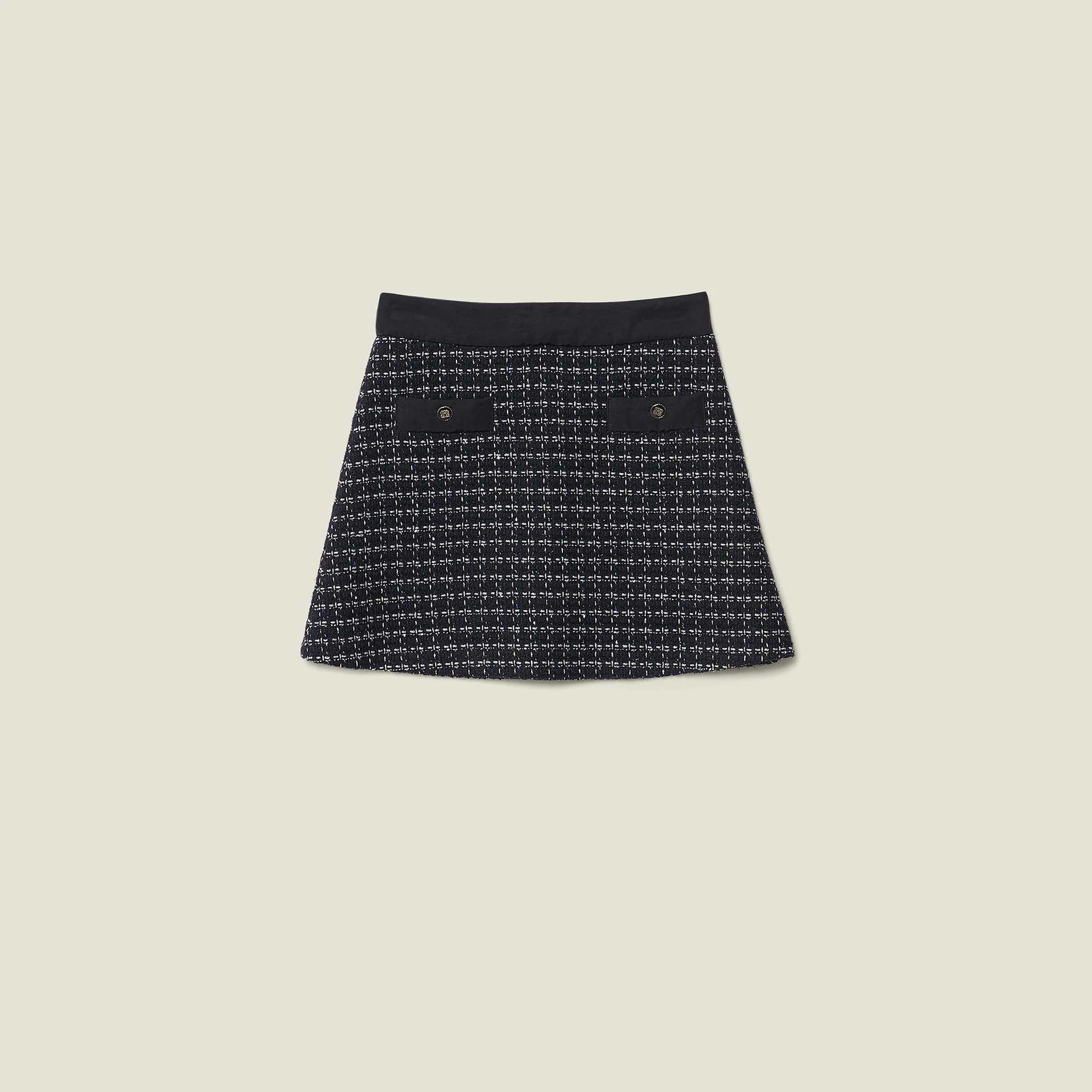 S Home 9 الخريف محبوك الرجعية منقوشة تنورة ثي تويد ألف خط تنورة صغيرة Fraance Sle f طول تنورة Ju00232