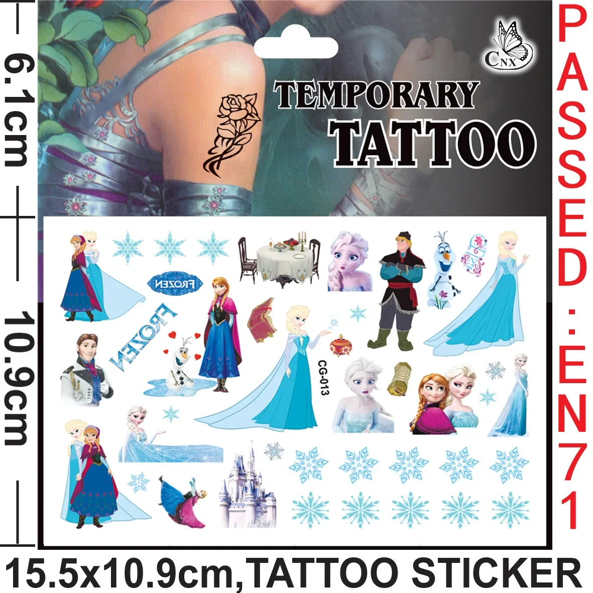 Disney Frozen Tattoo Stickers Disney Princess Sofia Unicorn Frozen Action Figure Cars Cartoon Sticker Kids Girls Birthday Gift