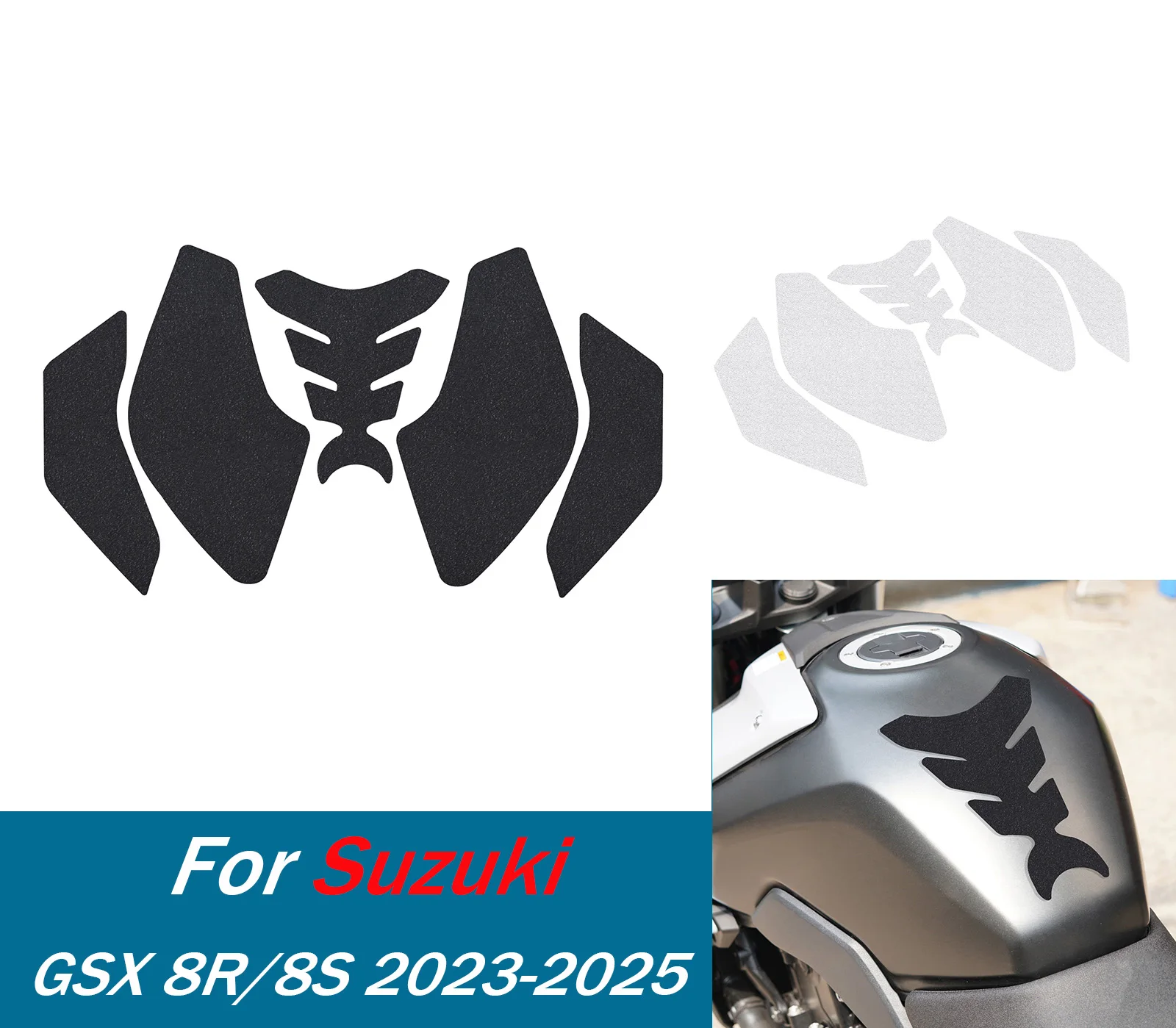

GSX8R GSX-8R Transalp Tank Traction Side Pad Gas Fuel Knee Grip Decal For Suzuki GSX 8R 8S 2023-2025 GSX8S Motorcycle Stickers