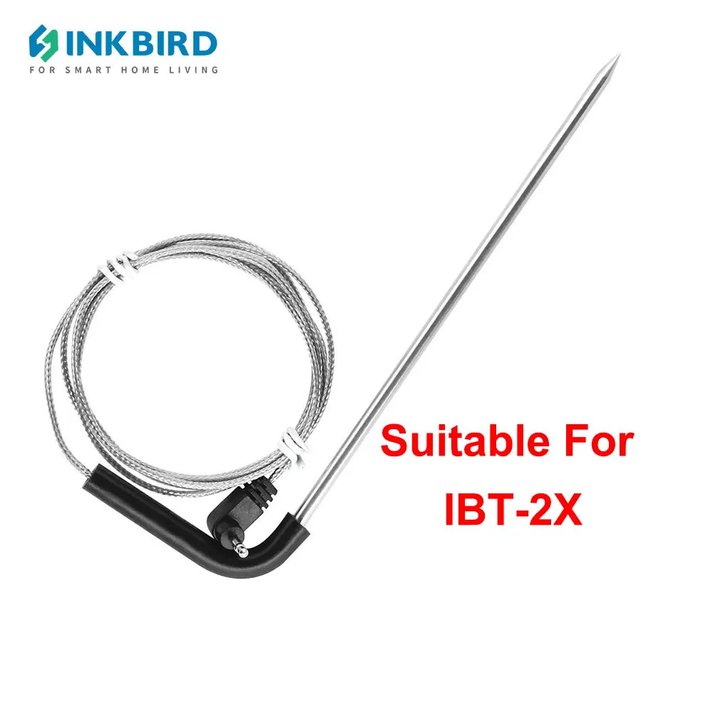 INKBIRD Meat Probes for IBT-2X IBT-4XS IBT-4XR IBT-6XS Stainless Steel Food-Grade Meat Probe for Grilling Digital Thermometer