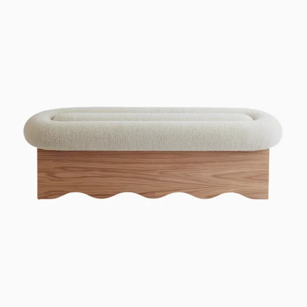 

Medieval long strip shoe changing stool bedroom bedside stool
