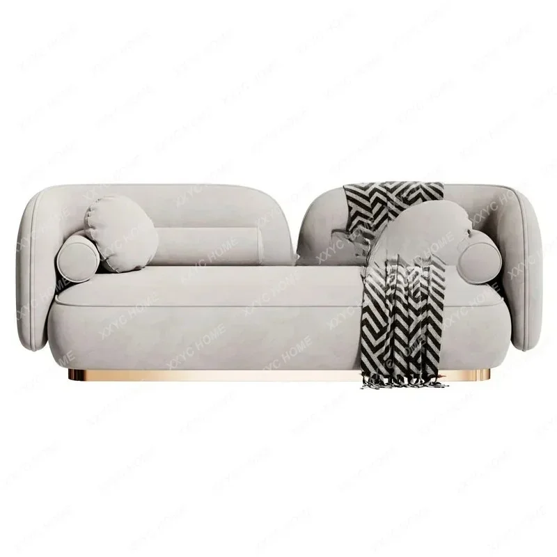 

02New postmodern creative fabric sofa