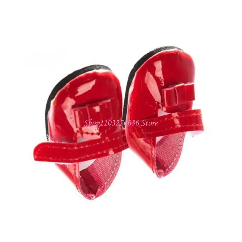 Bộ giày búp bê sang trọng R6FD 14Inch Giày mềm PU để chơi màn hình thu nhỏ
