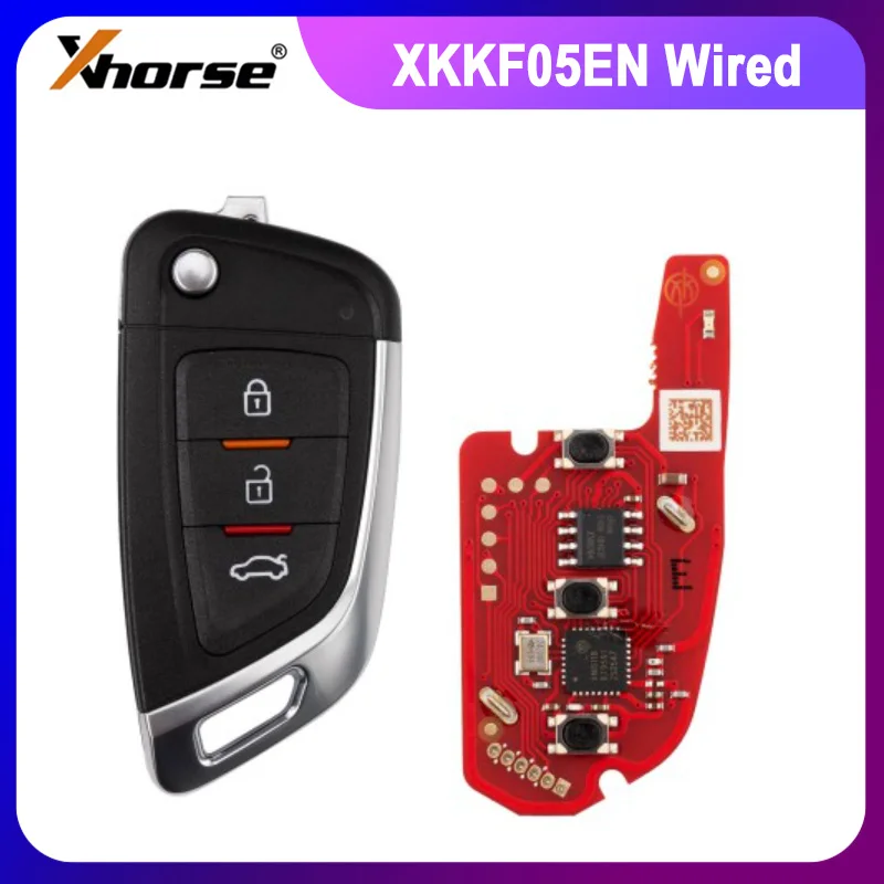 1PCS Xhorse VVDI Key Tool Wire Flip Remote Key 3 Buttons New BMW Type XKKF02EN Global Version