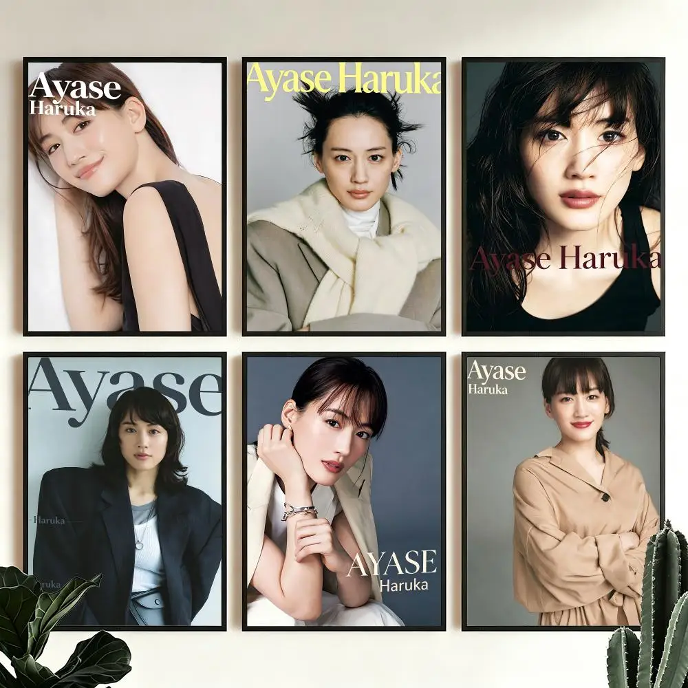 actor Ayase Haruka Poster Poster HD Printing Modern Minimalist Style for Home Decor for Bedrooms Home home office Gift