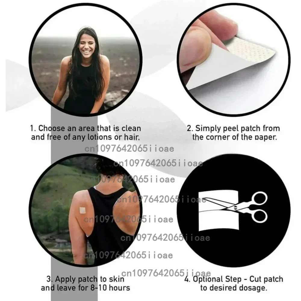 30 Patches Multi-Collagen Peptides Transdermal Patches Types I, II, II, V & X, Supports Healthy Skin and Nails, Gut Health