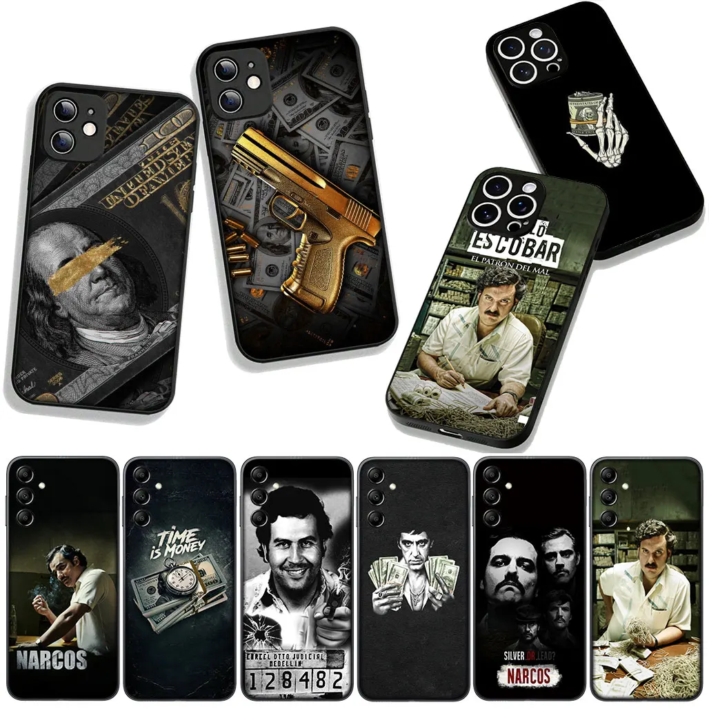 Чехол для телефона Narcos PABLO ESCOBAR Money Dollars для Xiaomi Redmi Note 11 9 8 7 10 Pro A3 7A 9A 9T 10A 10C 9C NFC Soft Cover