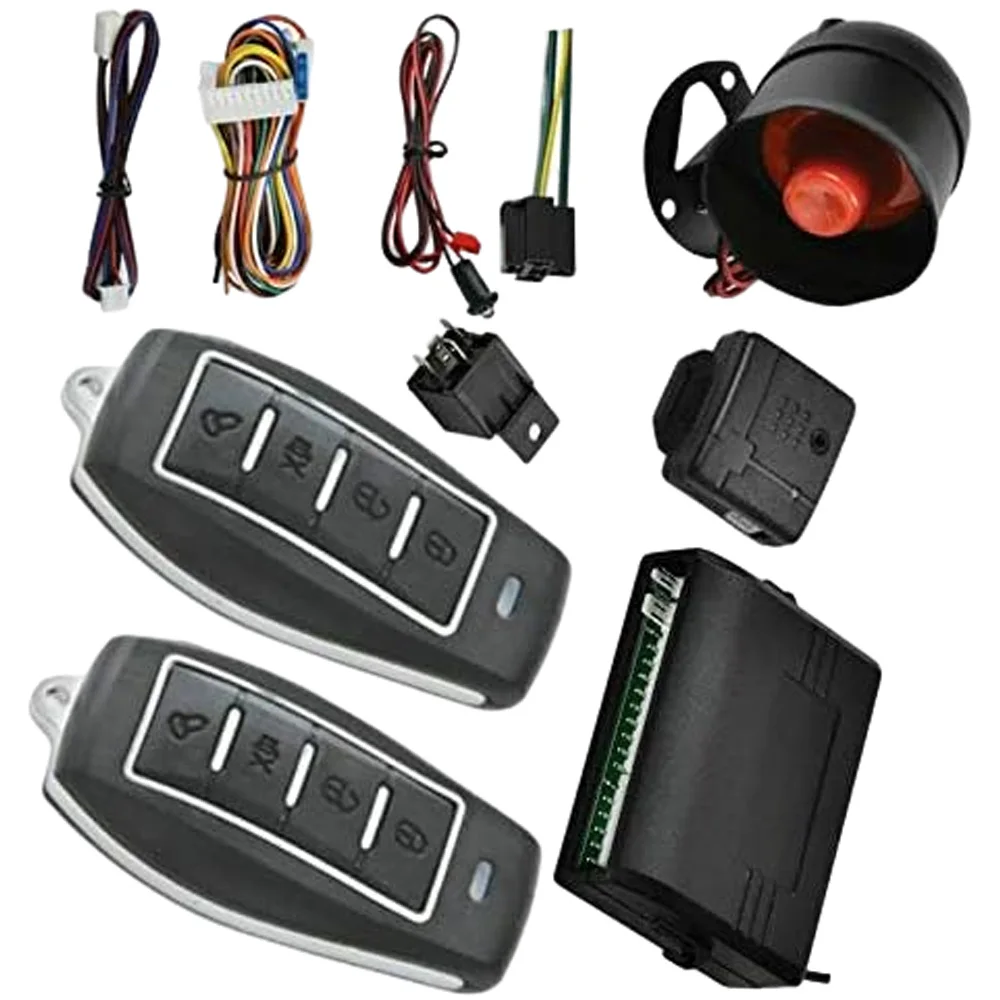 Car Auto Central Locking with Remote Control Burglar Alarm Protection Security System Vehicle  Door Lock Keyless Entry System