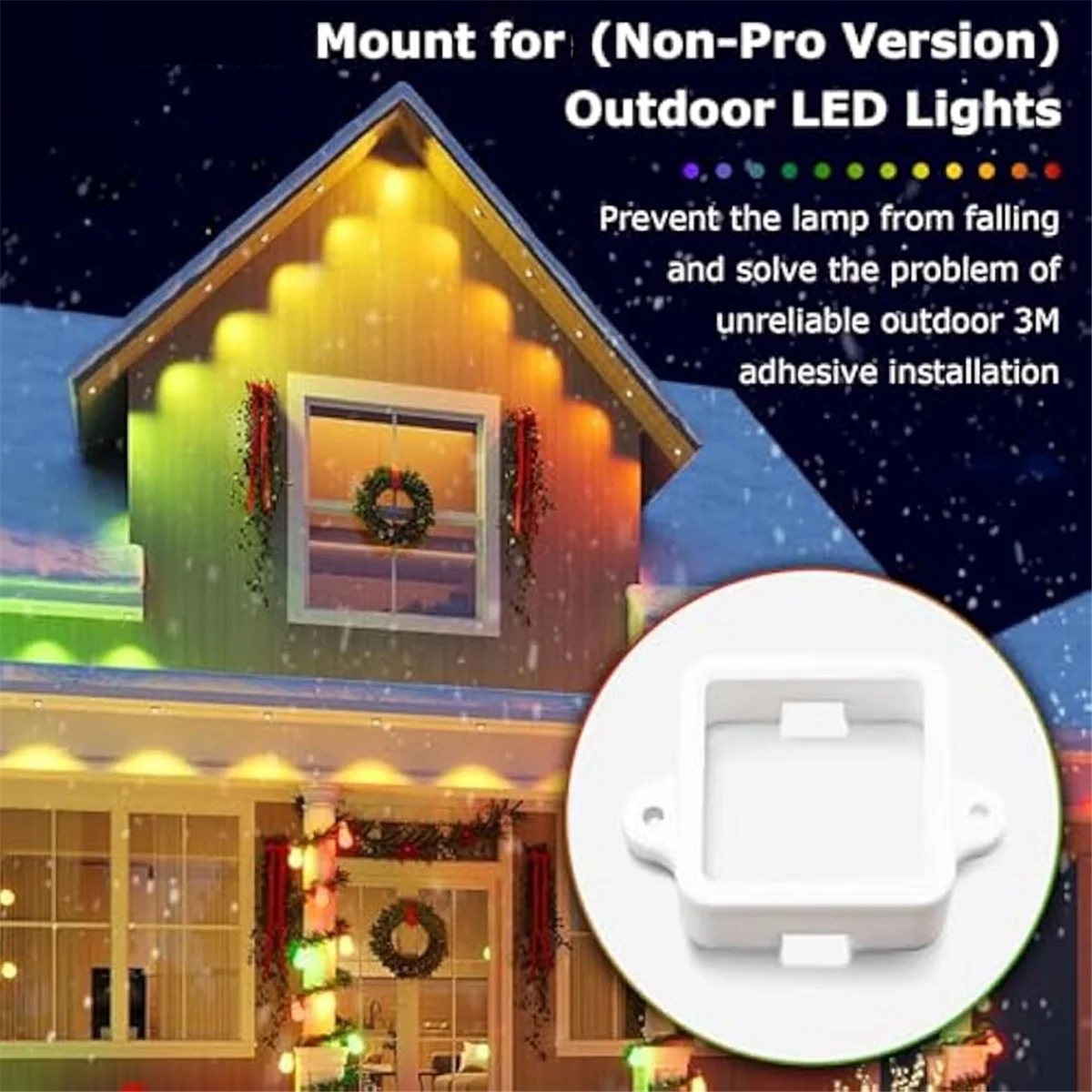 BFYLE 72 clip luminose per luci esterne Govee, staffe di montaggio per Govee (versione non Pro H705) estensione luci LED per esterni