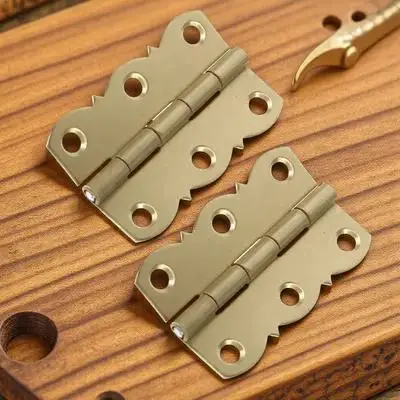 

2pcs Brass Hinges for Bookshelf Piano Stand Cabinet Door Thick Bearings Smooth Quiet Durable Furniture Accessories
