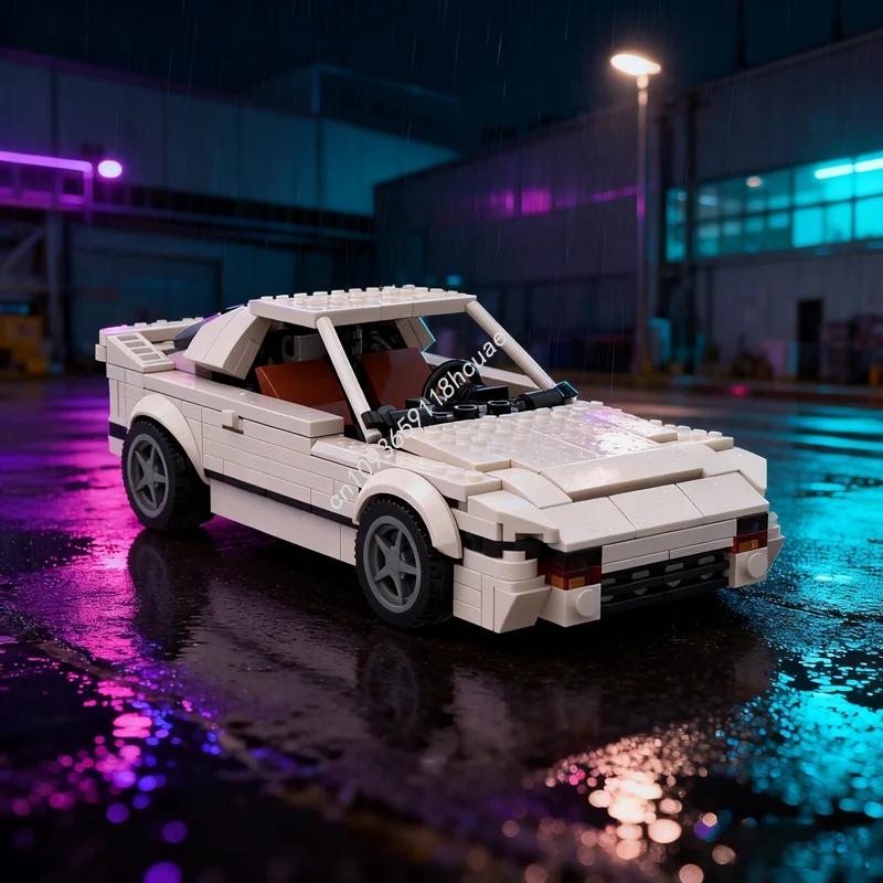 

318 шт. MOC Mazda City Champions, модель суперкара, строительные блоки, игрушка, сборка, рождественские подарки, сделай сам, образование, кирпич, день рождения