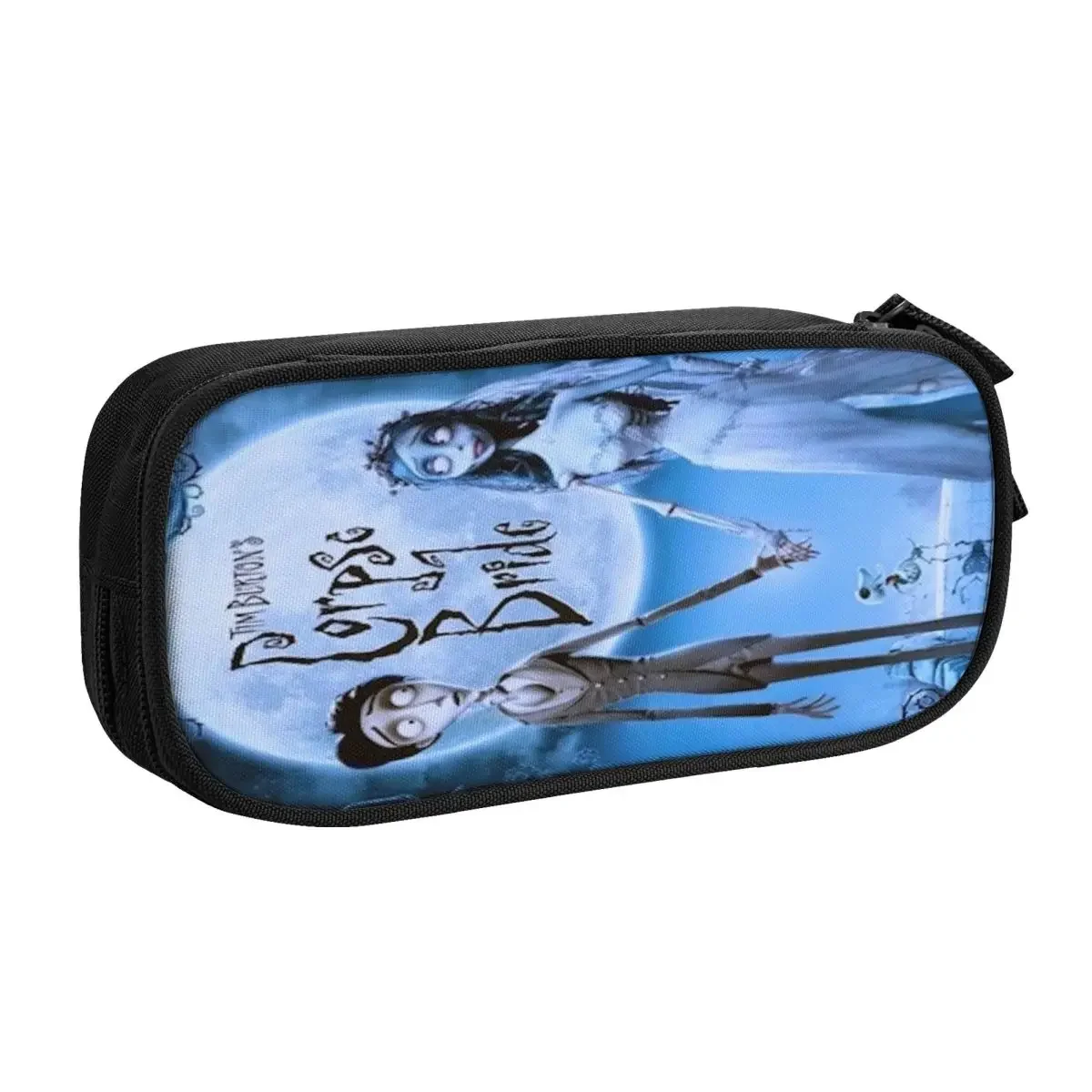 Tim Corpse Bride Customized Cute Pencil Cases Big Capacity Halloween Horror Scary Movie Pencil Box Students Stationery