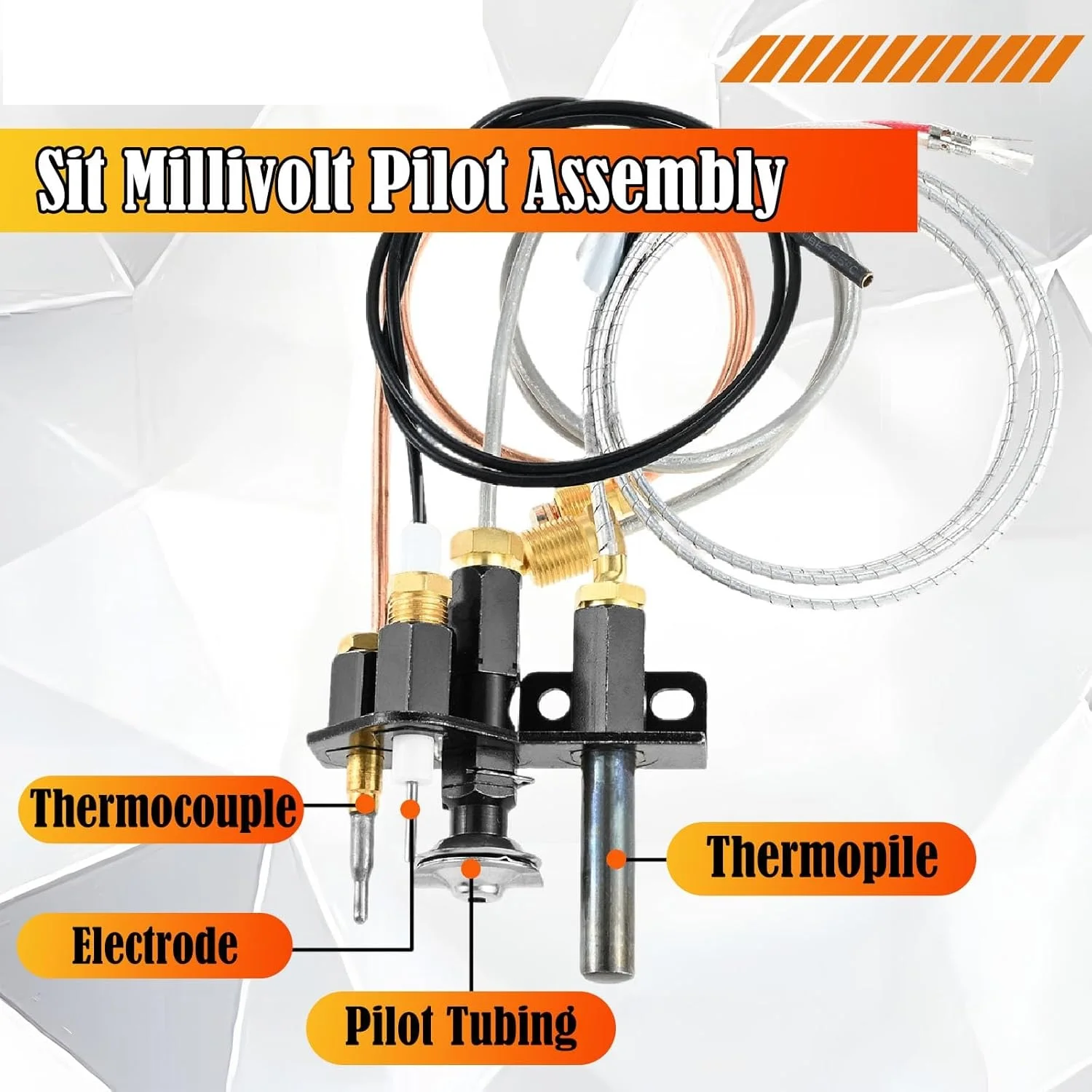 69L18 Pilot Assembly for LP 108084-03 Propane Gas Fireplace Pilot Assembly Replacement for Lennox Elite Merit IHP Superior