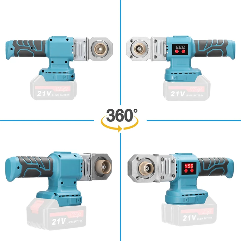 

A23P Plastic PPR Pipe Welding Machine Cordless Water Pipes Melting Device With Replacement Heads Fuse Machine