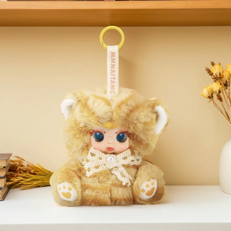 Naughty Kitty Caja ciega Llavero de felpa Kawaii - Animal Plushie Doll Colgante Sorpresa Regalo Colección Juguete para niñas Genuino