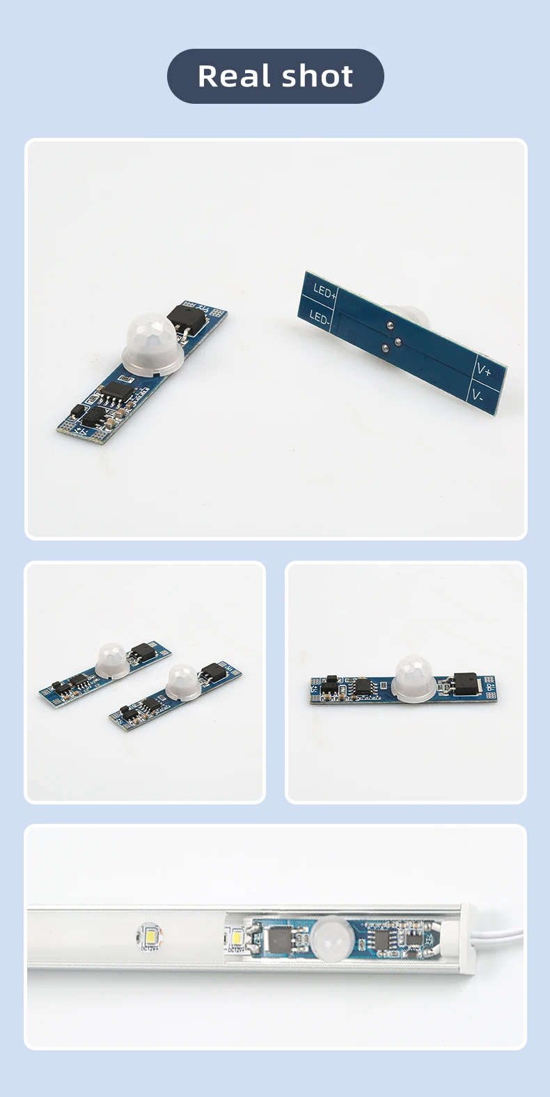 12V/24V Intelligenter Automatischer Ein/Aus-LED-Beleuchtungs-PIR-Infrarot-Bewegungsmelder – Detail 6