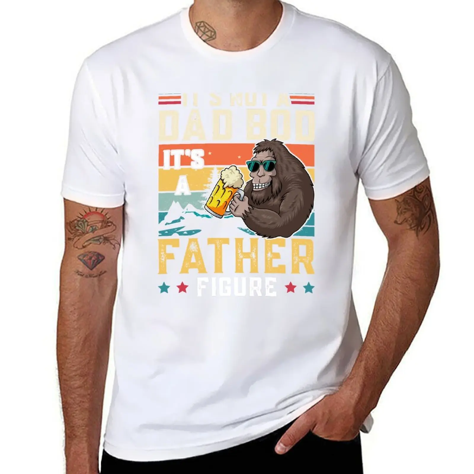 

Its Not a Dad Bod its a Father Figure Vintage Retro T-Shirt men t shirt cotton 100% t shirt man designer T-Shirt