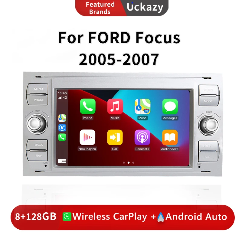 

8Core Carplay Android 13 Car Radio For Ford Focus 2 Ford Fiesta Mondeo 4 C-Max S-Max FusionTransit Kuga Multimedia Stereo Audio