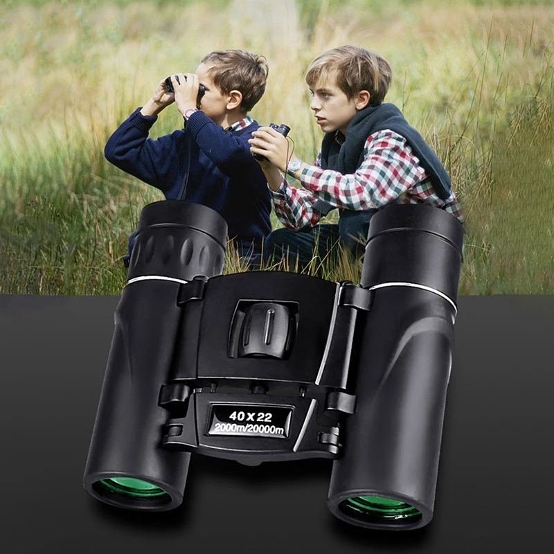 40X22 Binoculars High Magnification 2000M Long Range Folding BAK4 FMC For Hunting Sports Outdoor Camping Travel