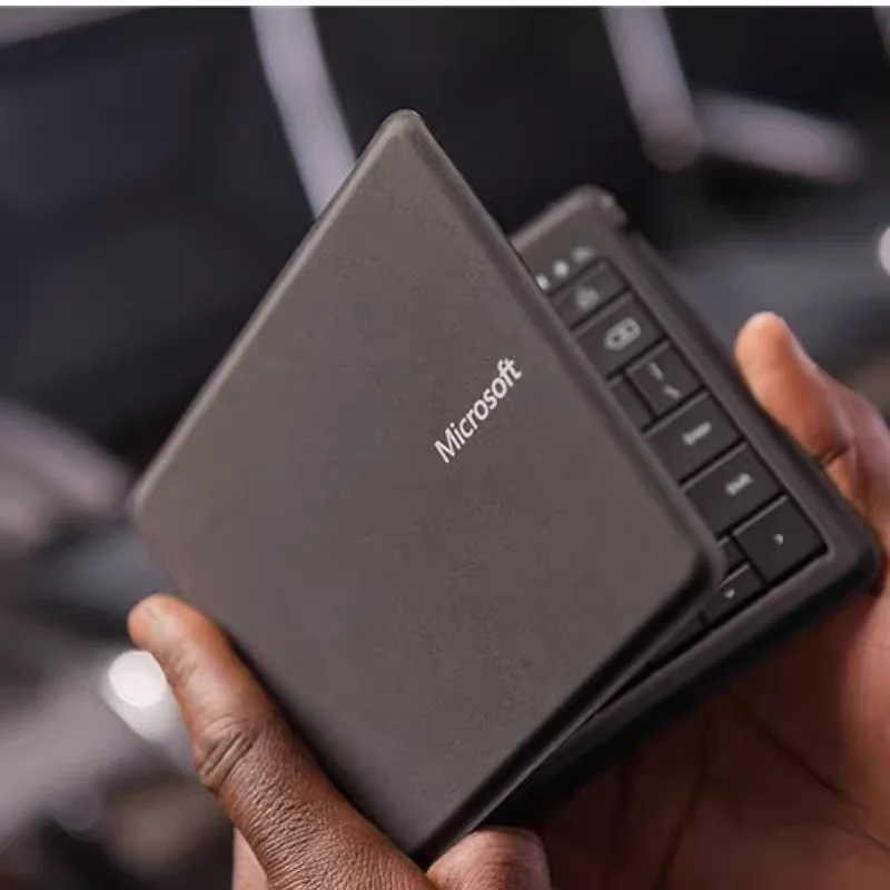 لوحة مفاتيح بلوتوث قابلة للطي وقابلة للطي عالمية من Microsoft، iPad Android Win iOS
