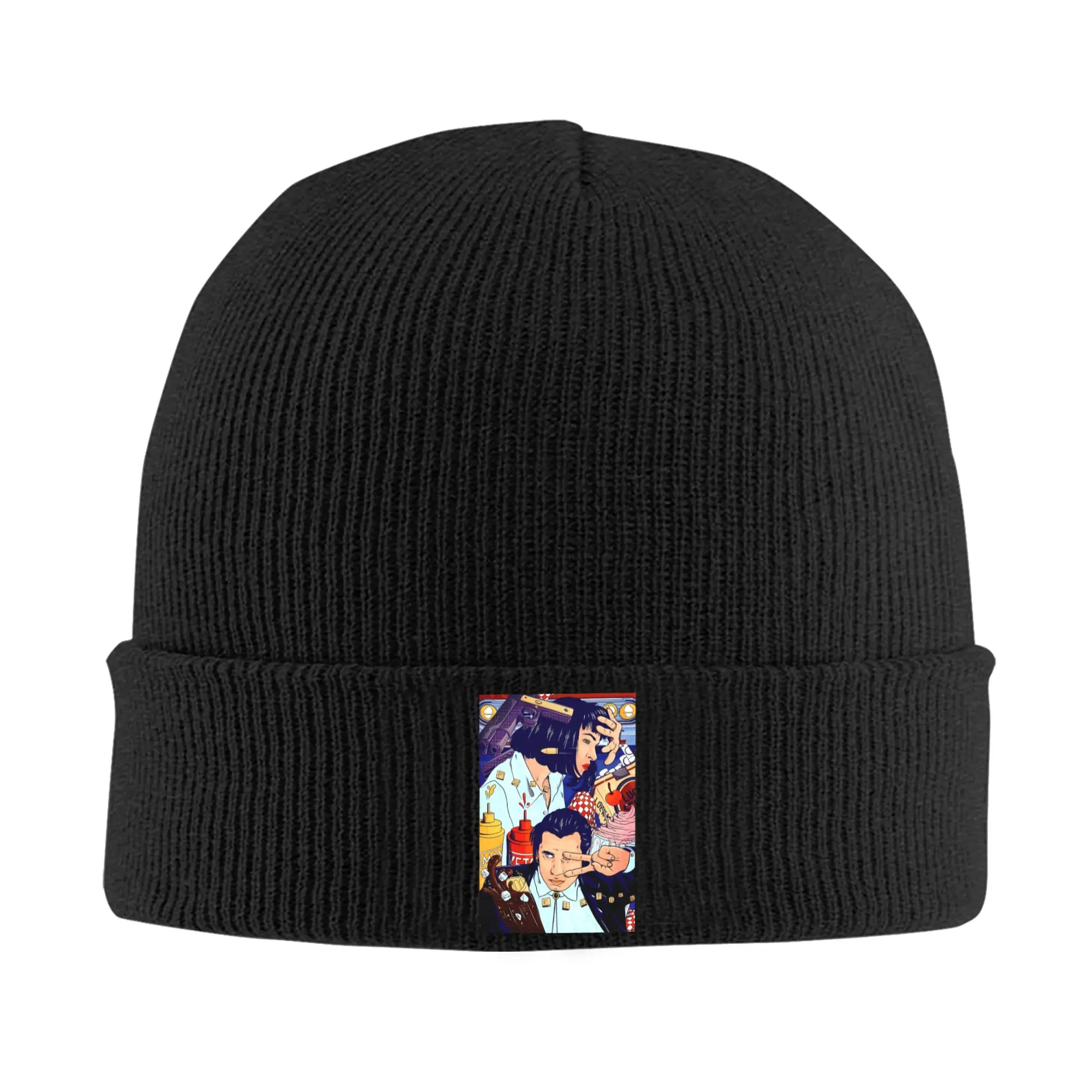 Comics P-Pulps F-Fictions Bonnet Hat Fashion Knitting Hats Men Women Unisex Adult Timeless  Warm Winter Skullies Beanies Caps