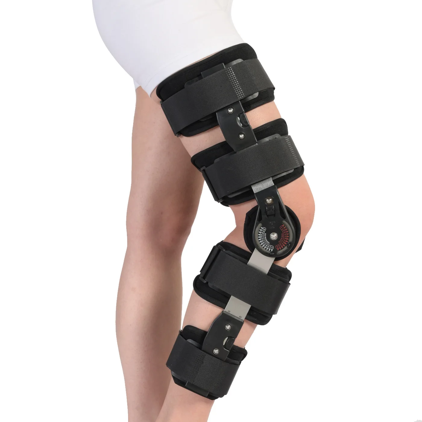 Hinged Knee Brace Immobilizer Orthosis Stabilizer for ACL MCL PCL Injury, Medical Orthopedic Support Stabilizer After Surgery