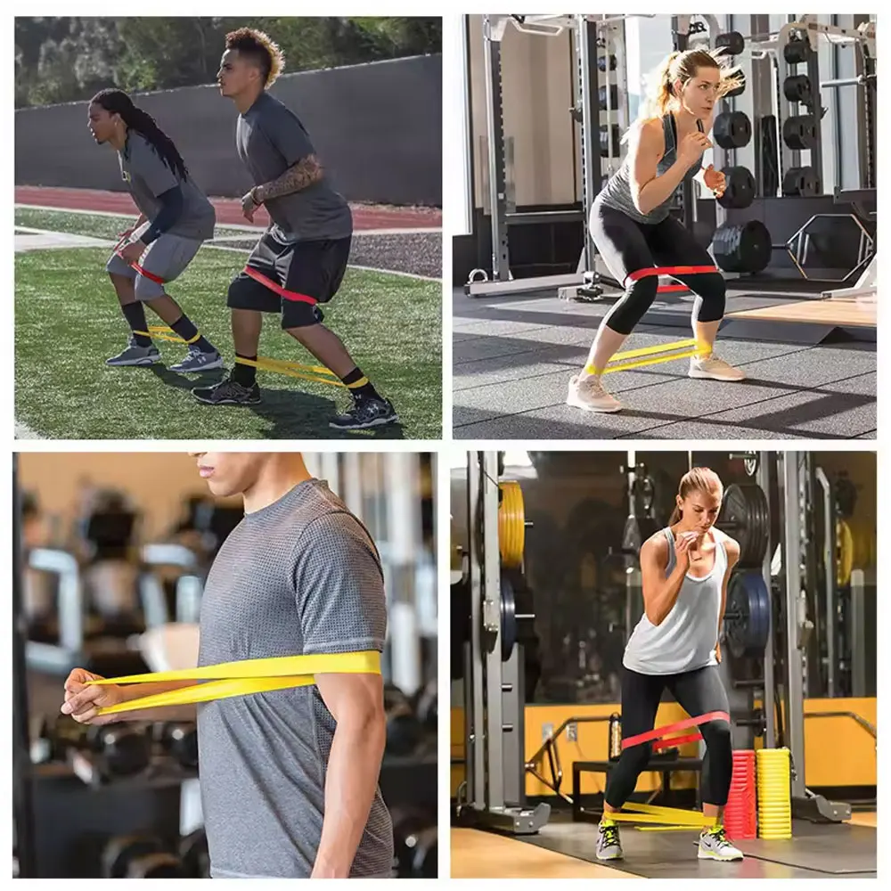 أربطة مقاومة. شريط مرن، أربطة مطاطية للتمرين للنساء أو الرجال، مجموعة أربطة التمرين للعلاج الطبيعي واليوجا والبيلاتس #6