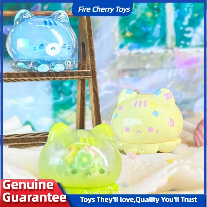 Strawberry Mousse Tart Official Octopus Kitty Candy Series Mystery Bag Cartoon Octopus Kitty Dessert Blind Box Decoration Gift
