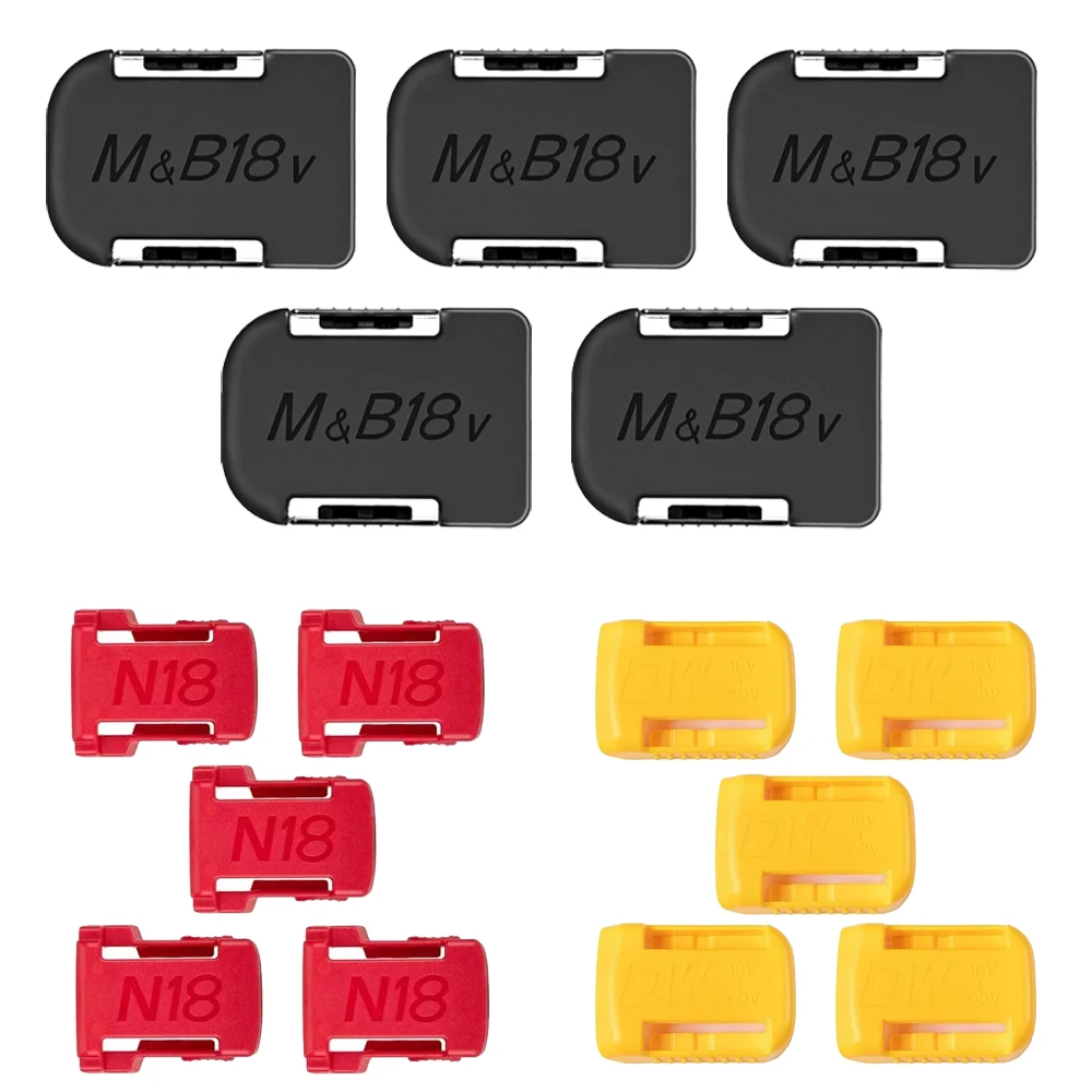 

5 шт. пластиковый чехол для хранения аккумуляторов, держатель для Makita/Bosch/Dewalt/Milwaukee 18 В, литий-ионный держатель для аккумуляторной дрели