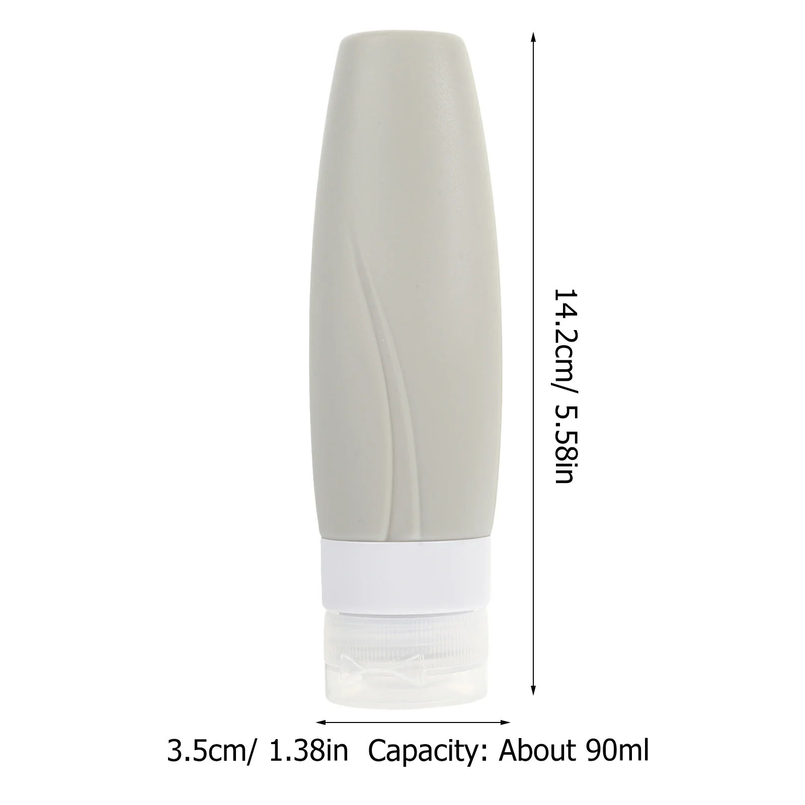 3 قطع من زجاجات السفر المصنوعة من السيليكون المقاومة للتسرب، حاويات لوشن الضغط القابلة لإعادة الملء، زجاجات مستلزمات السفر الصغيرة #3