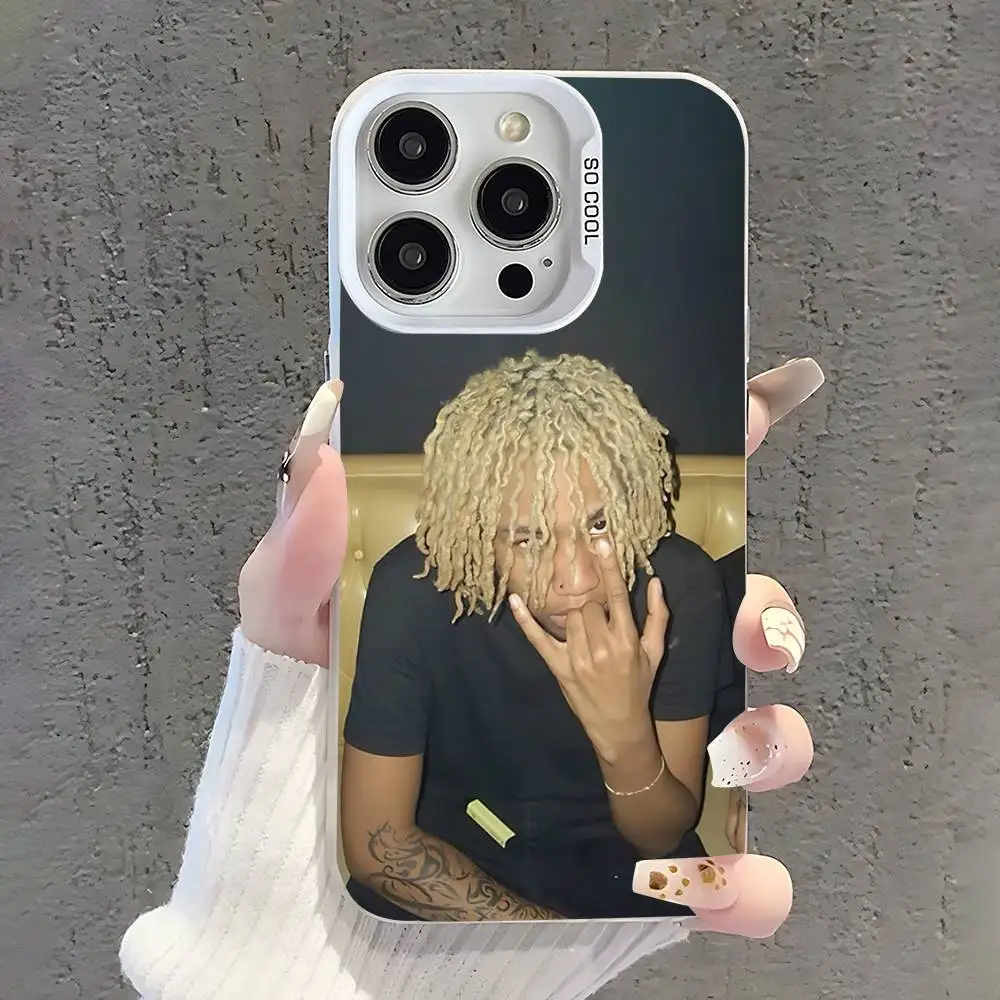 Rapper Rich A-Amiri Phone Case For iPhone 17,16,15,14,13,12,11,Pro,XS,Max,Plus,Mini,SE White Candy Matte Shockproof Cover