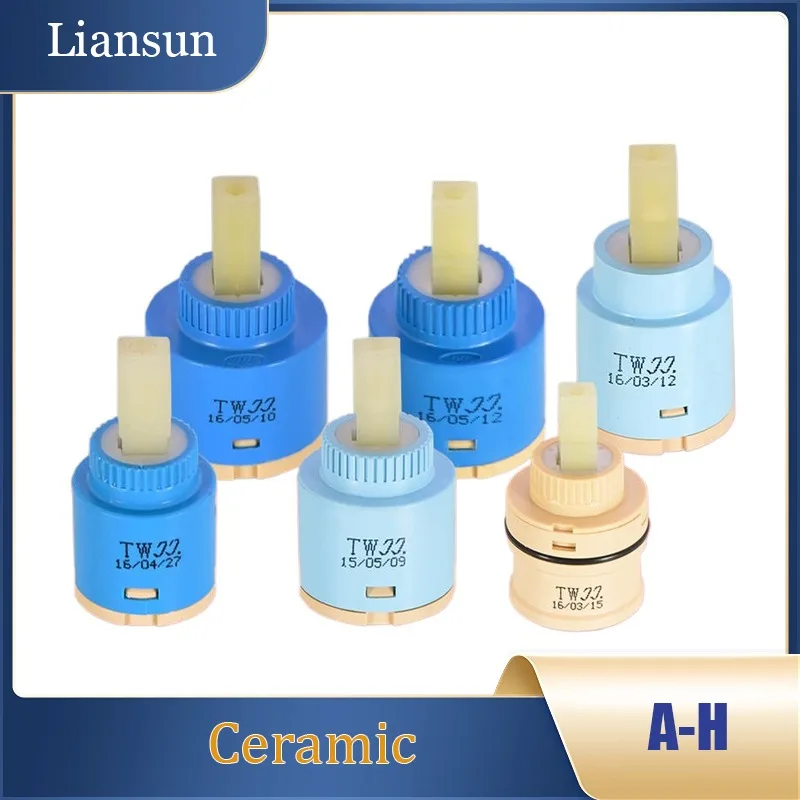 

Ceramic Cartridge: 25/35/40mm for Kitchen Sink Faucet, Water Heater Mixer Valve Repair Part