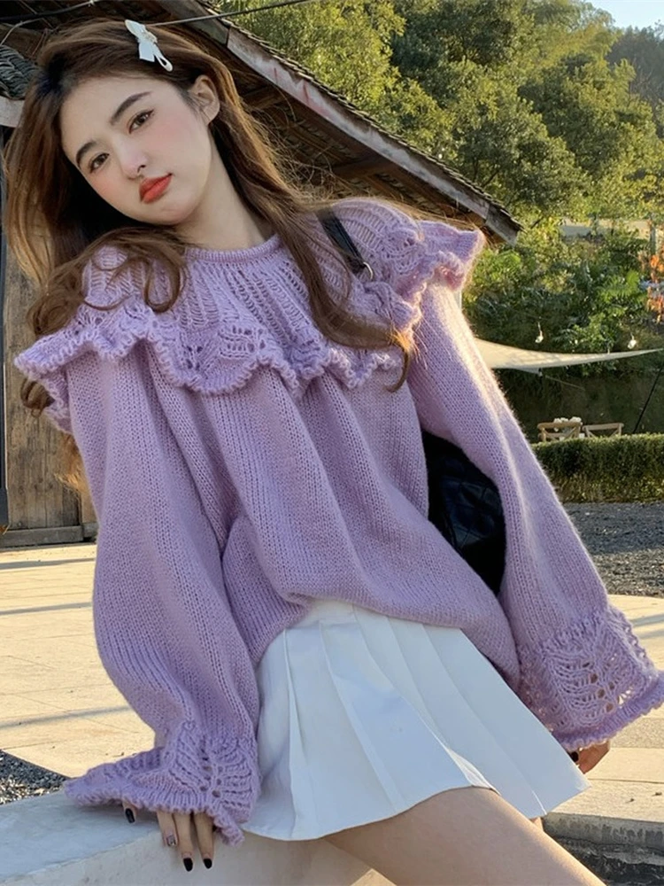 

Women Sweater Winter 2 Piece Sets Elegnat Knitted Suits Female Sweaters Vintage Womens Skirt High Waist Autumn Vintage Vestidos