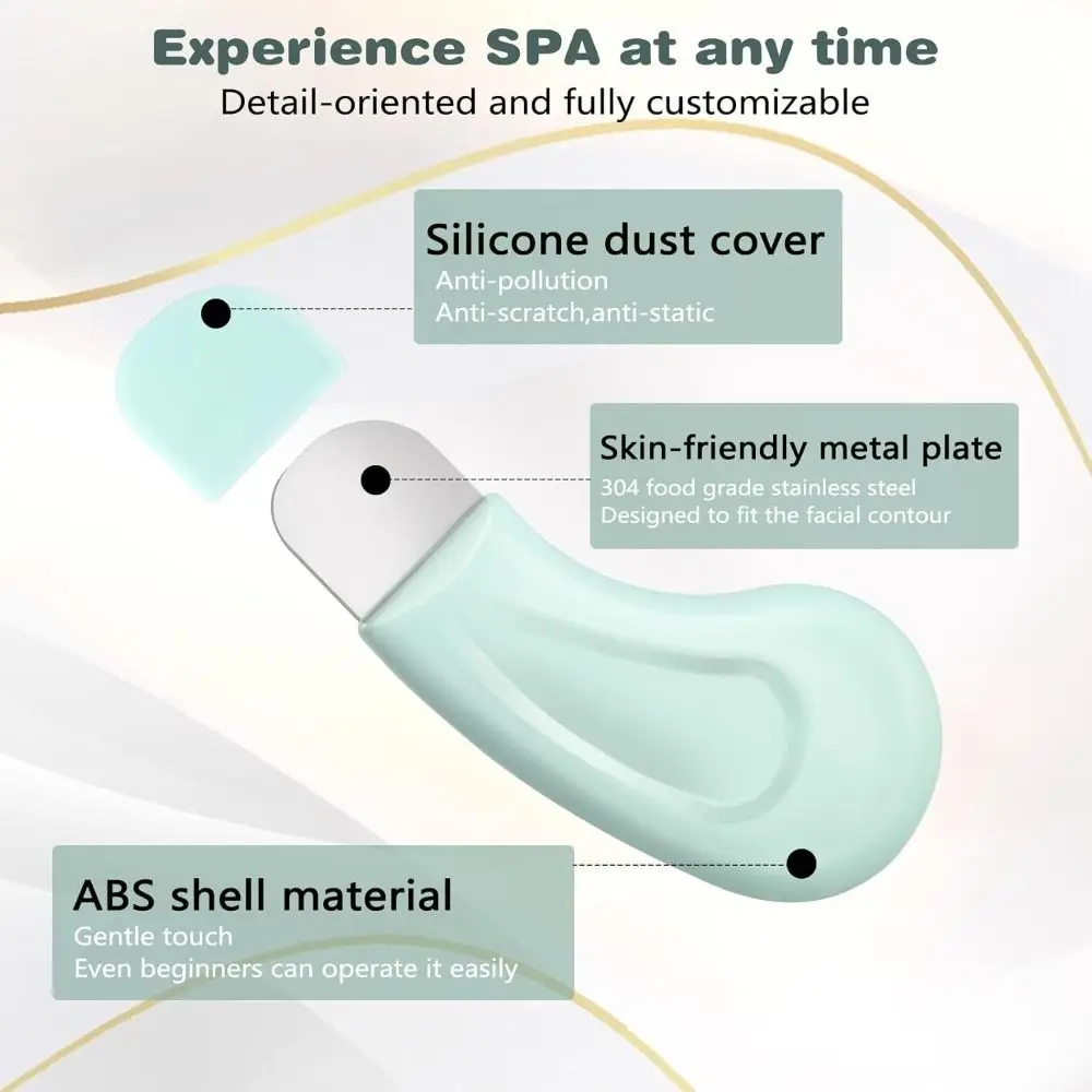 Strumento per la rimozione dei punti neri del viso in silicone Spatola per il viso portatile per la pulizia profonda Rimuovi i punti bianchi Acne Raschietto per punti neri Strumento per la cura della bellezza
