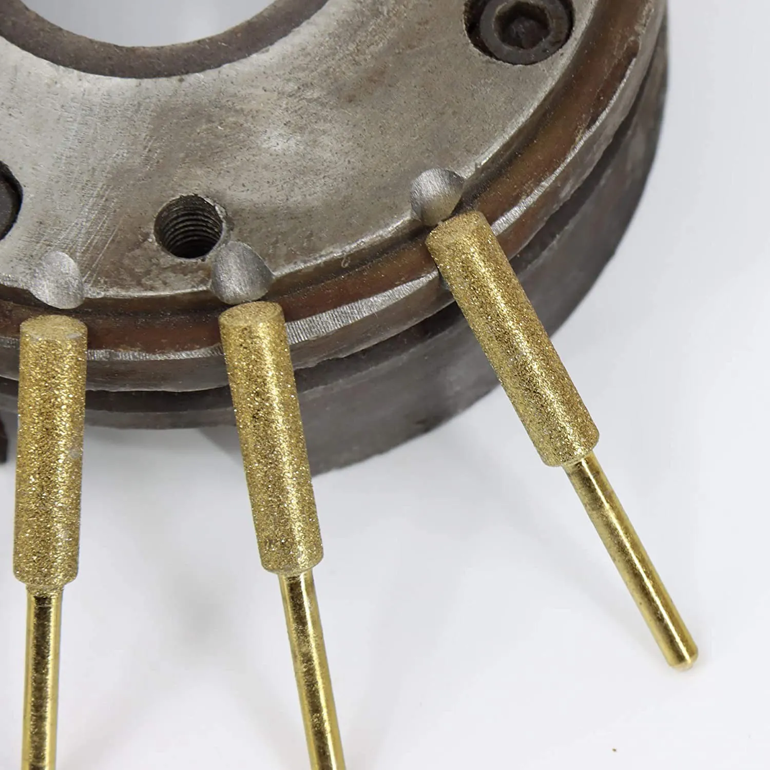 Affilatrice per motosega diamantata ad alta durezza da 8 pezzi-lima per pietra, ruote per affilare diamantate lima per motosega (3/16 pollici, 4.8mm)