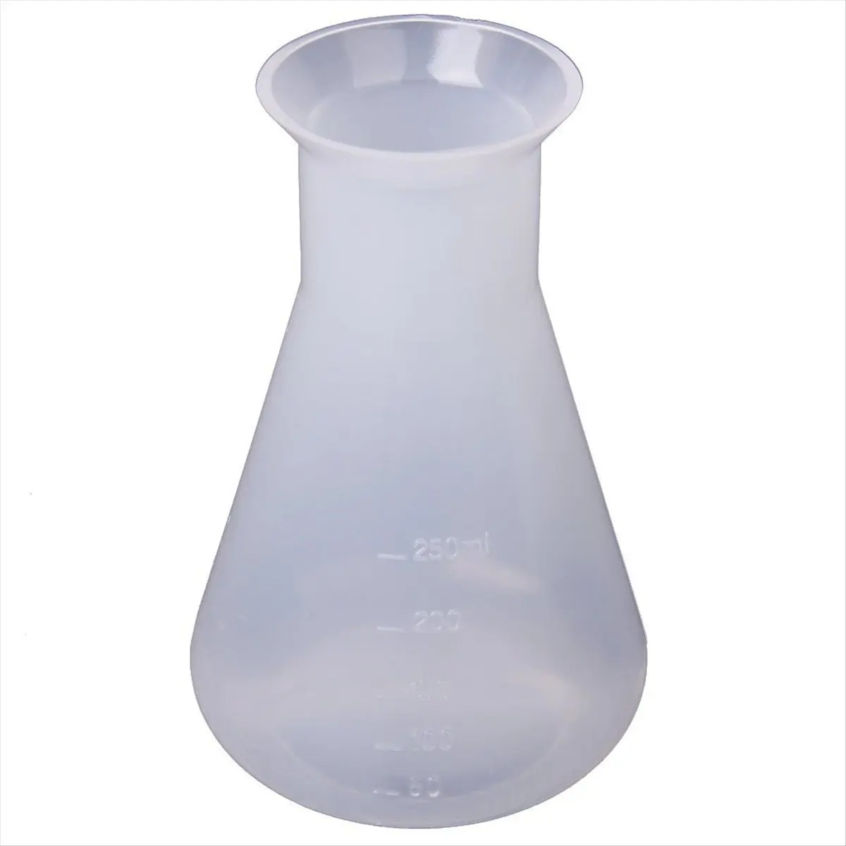 *N21R Plastic Transparent laboratory chemical Erlenmeyer flasks Container Bottle - 250 ml