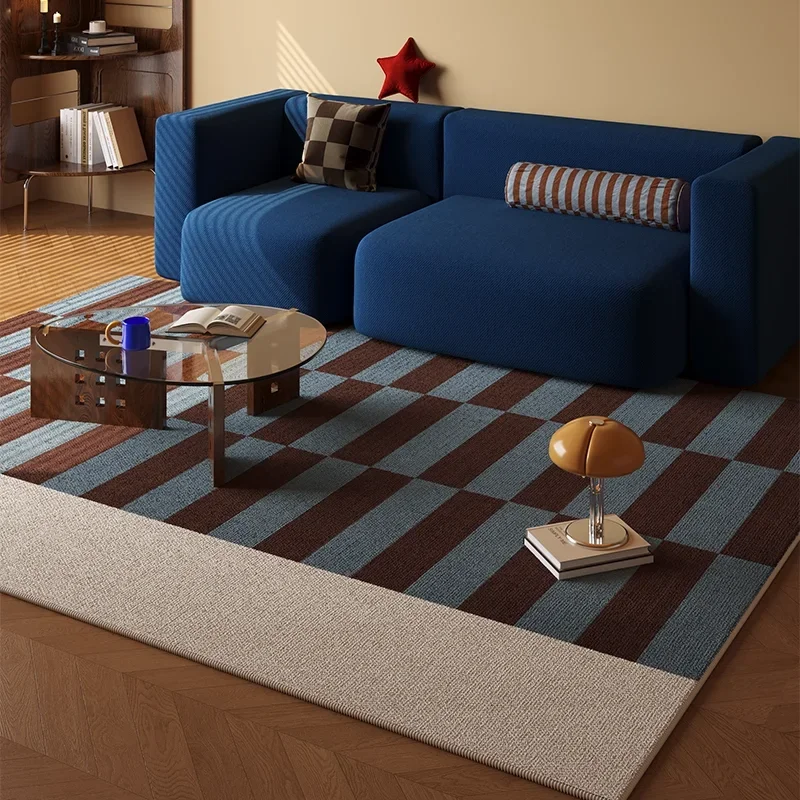 VIKAMA Medieval Revival Living Room Carpet Anti-slip and Wear-resistant Floor Mat Bedroom Wardrobe Room Carpet Home Decoration