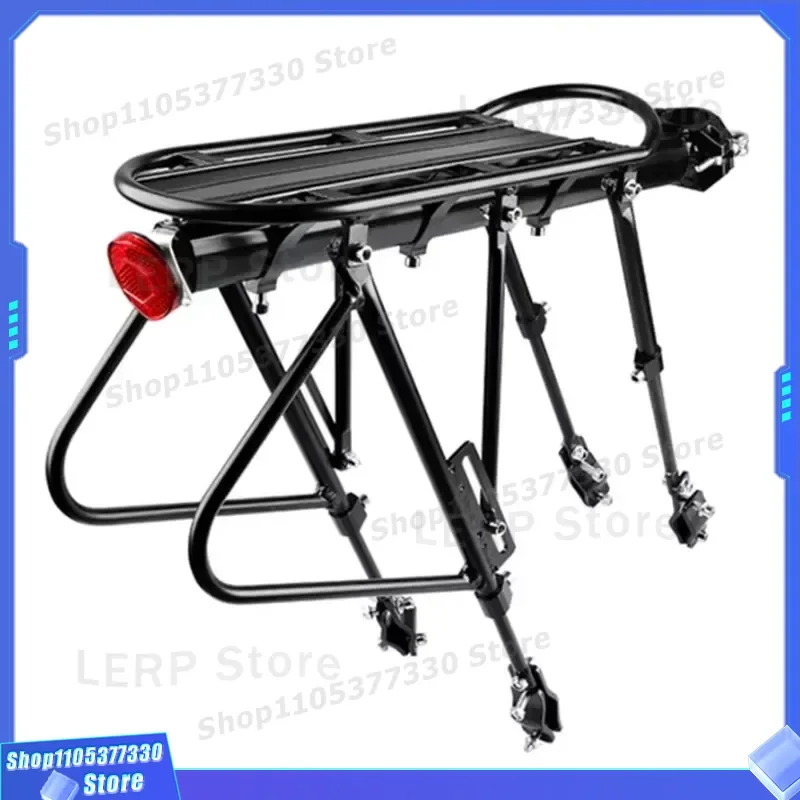 Durable Bicycle Rear Rack Cargo Luggage Carrier for Mountain Bike Frame Heavy Duty Back Seat Support Stable Load Bearing