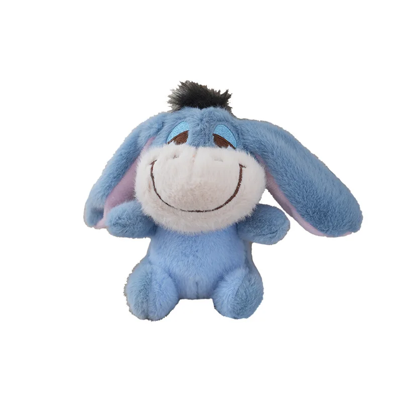 Genuíno disney winnie the pooh ímã brinquedo de pelúcia mochila pingente brinquedo macio e confortável boneca chaveiro presente aniversário brinquedo